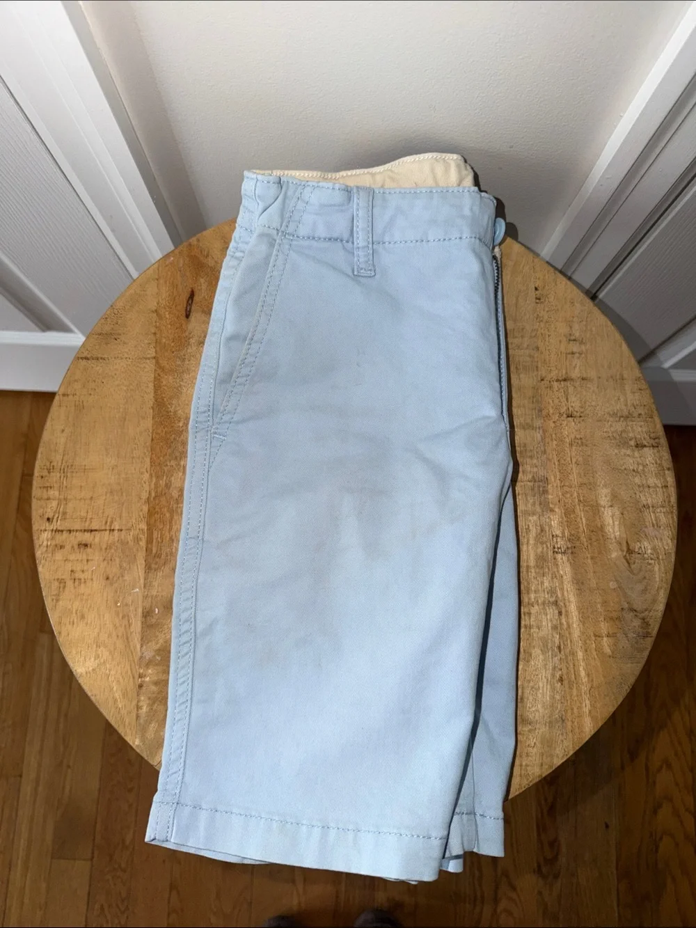 Boy’s Light Blue Cotton Chino Shorts
